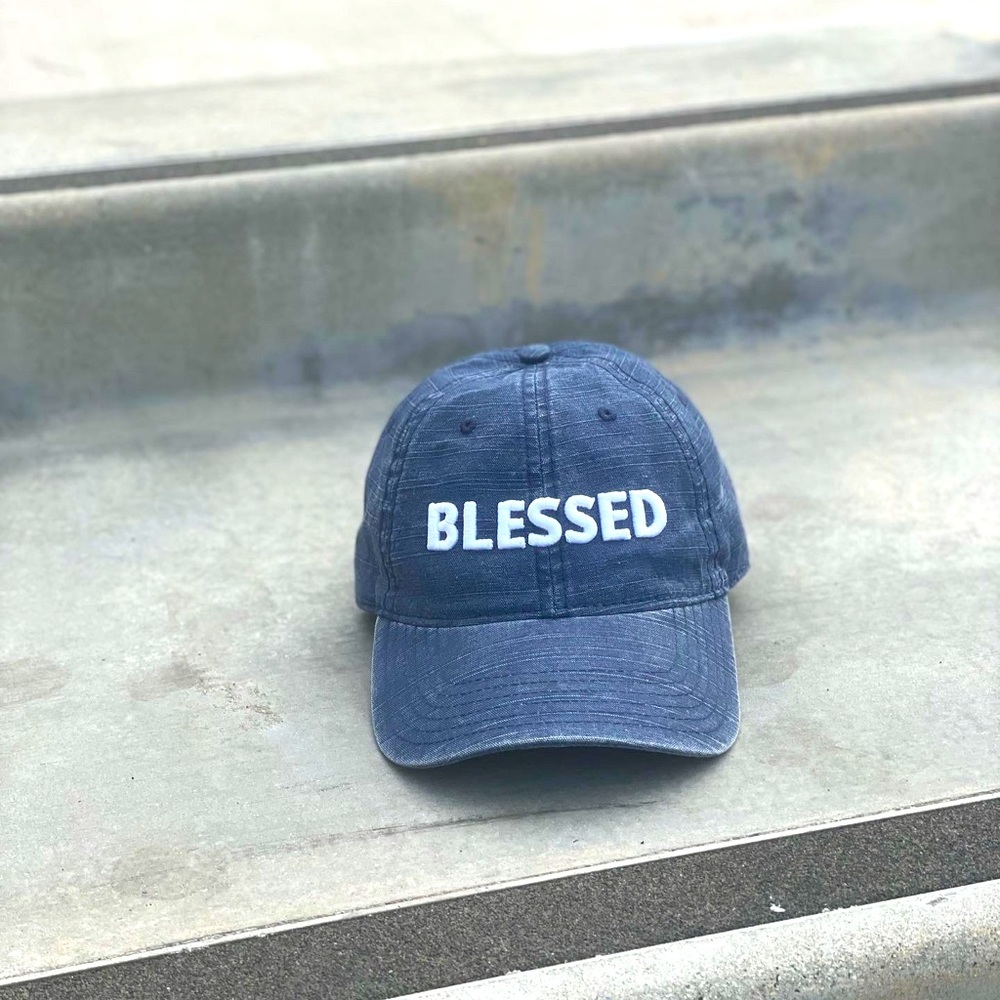 “Blessed” Denim Dad Hat (Unisex)